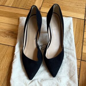 J Crew Black Suede Pumps